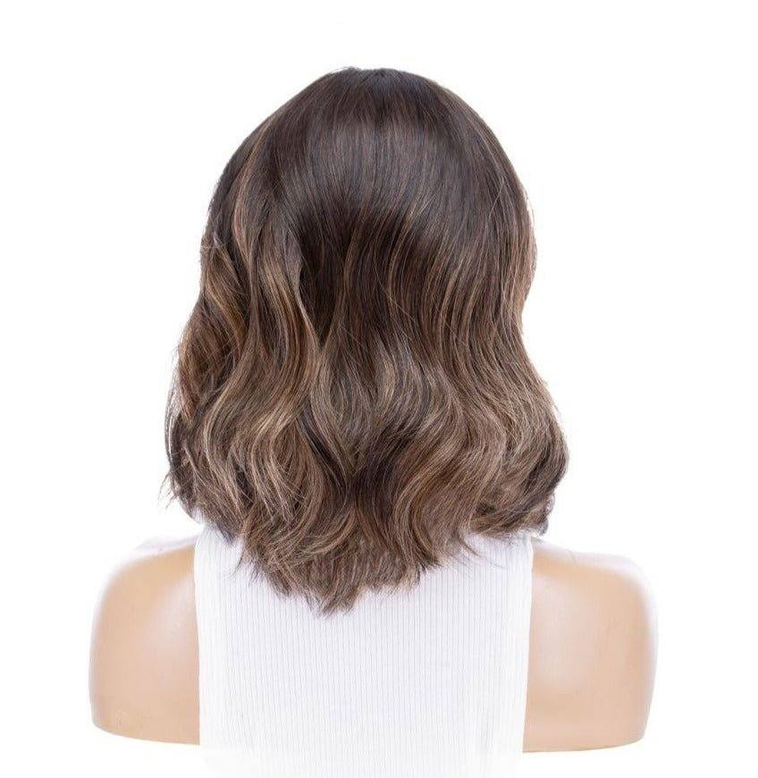 13" Victoria Silk Top Wig Dark Brown Balayage