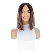 13" Victoria Silk Top Wig Medium Brown Balayage