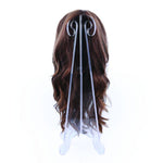 18" Collapsible Folding Clear Acrylic Wig Stand