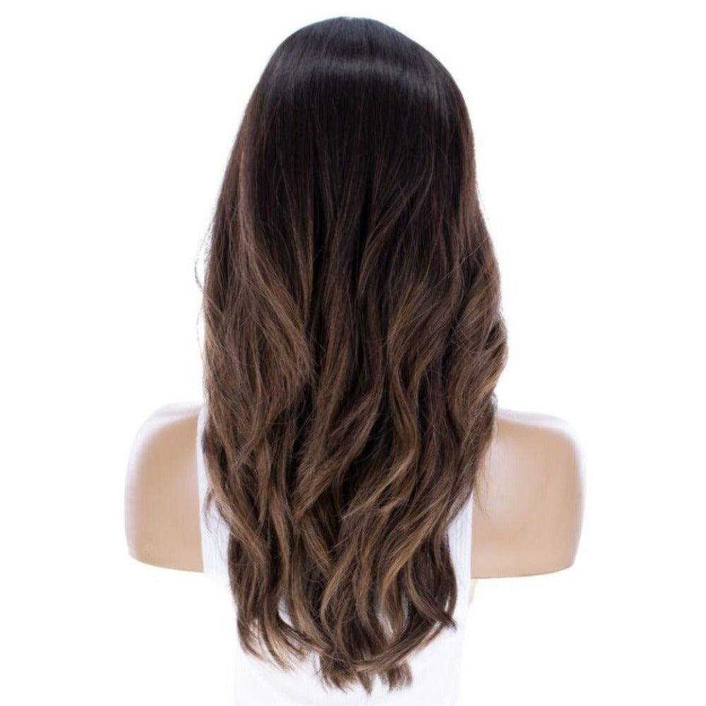 22" Reese Silk Top Wig Dark Brown Balayage