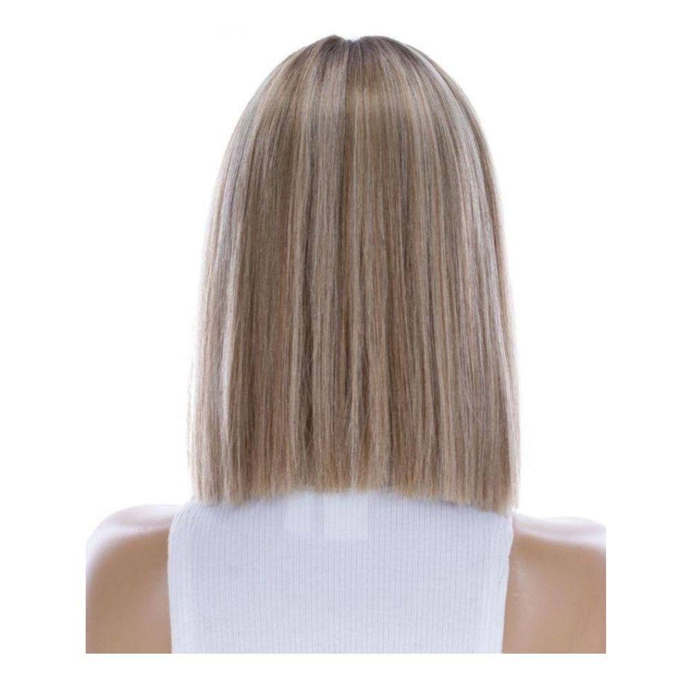 13" Victoria Silk Top Wig Ash Blonde w/ Rooting